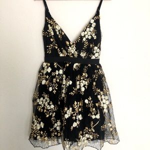 Express embroidered dress.